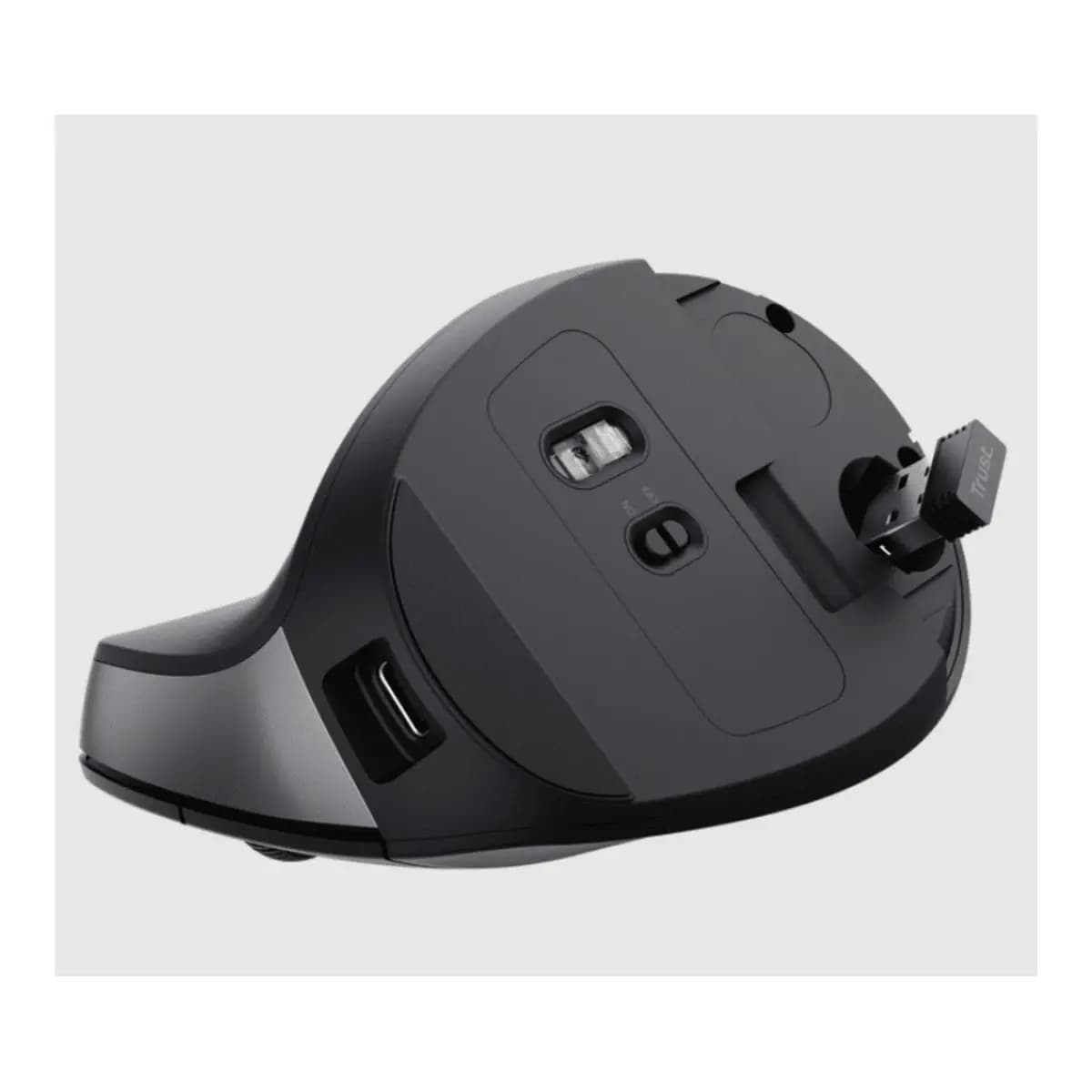 Trust Bayo II ergonomskiwireless miš, silent, 800-2400dpi, optički, USB, crni