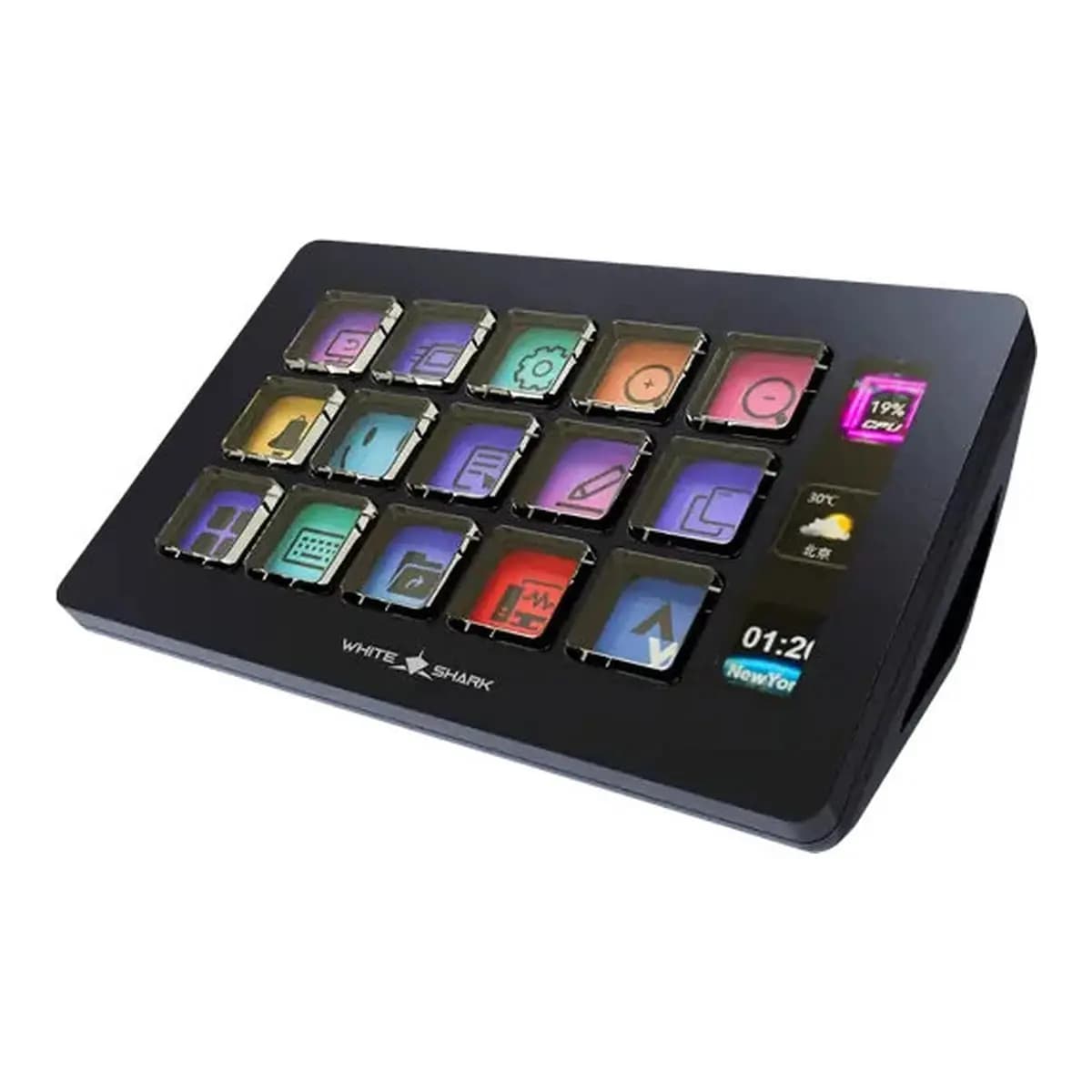 White Shark STREAM DOCK WSD-100 QILAUT / 15 tipki- Crna