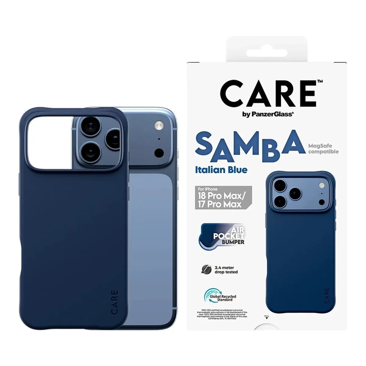 PANZERGLASS Futrola Samba Case, Italian Blue, MagSafe, iPhone 18 Pro Max