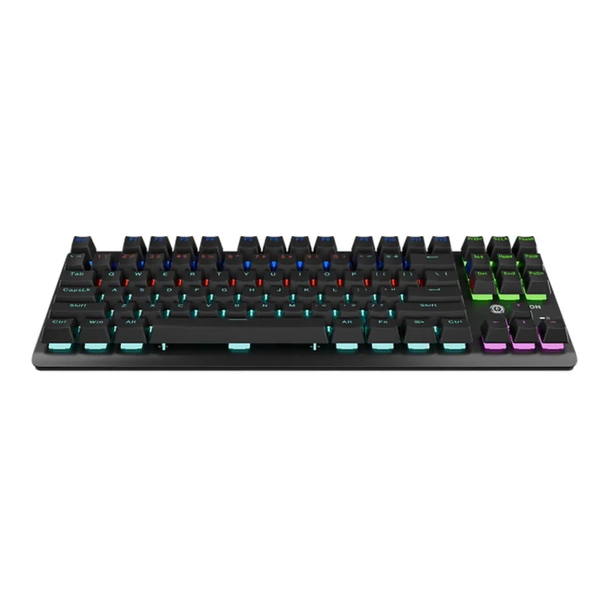 CANYON Tastatura Striker SKB-2, TKL, Rainbow, US, žičana, crna