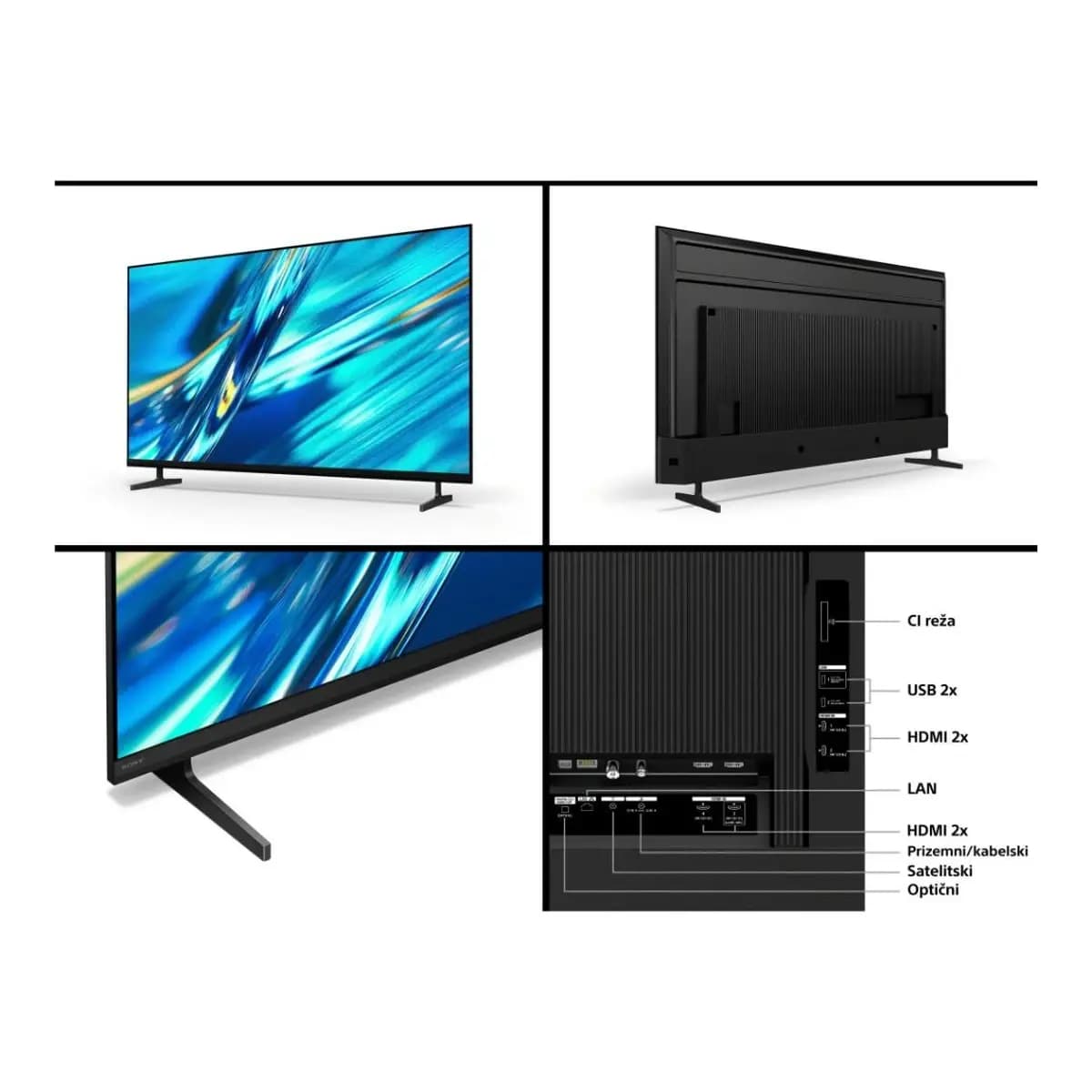 SONY TV 100" 4K LED XR35M2, Smart TV, Google TV, XR Processor, XR Triluminos Pro, XR Clear Image, 120Hz