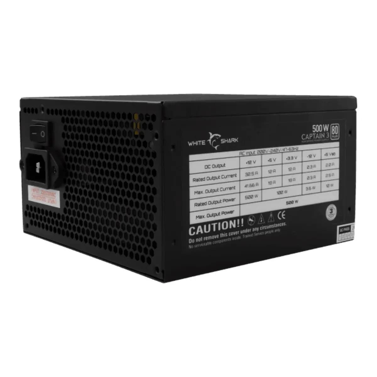 White Shark NAPAJANJE GPSU-W500F CAPTAIN-3 500W 80+ RGB