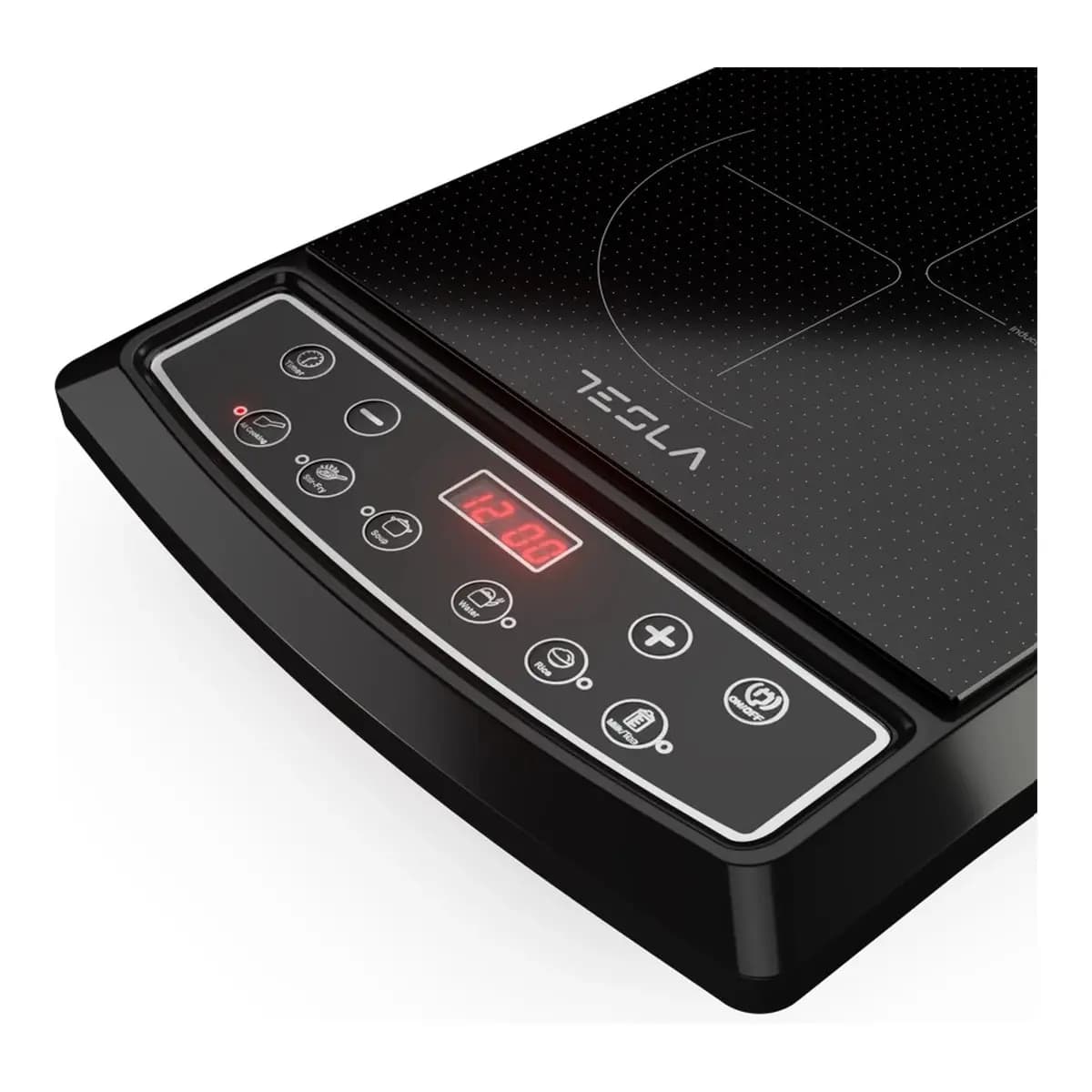 TESLA Indukcijski rešo IC200B, 1500 W, keramička ploča, 8 nivoa snage i temperature, 6 programa kuhanja