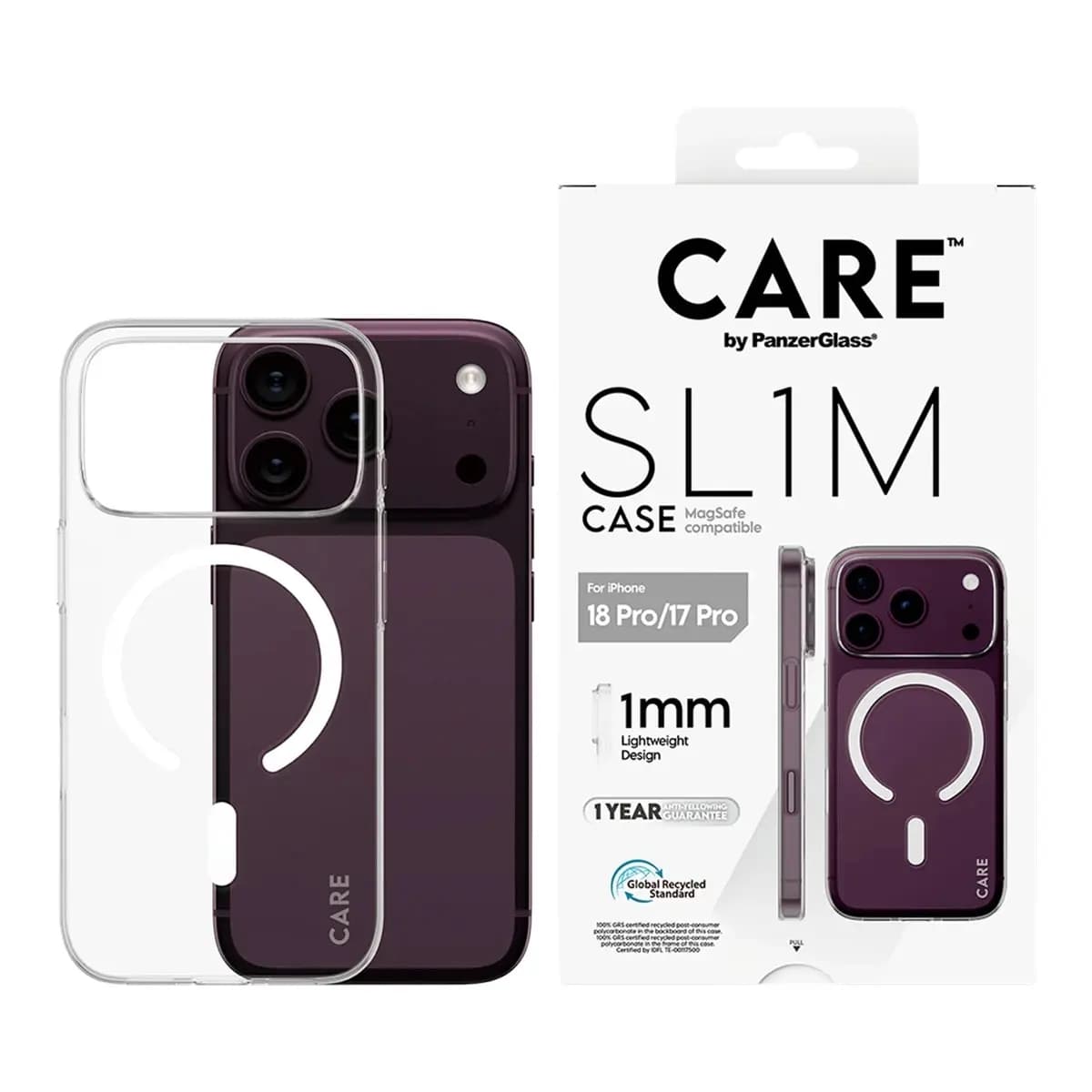 PANZERGLASS Maska SL1M za iPhone 18 Pro, prozirna, MagSafe