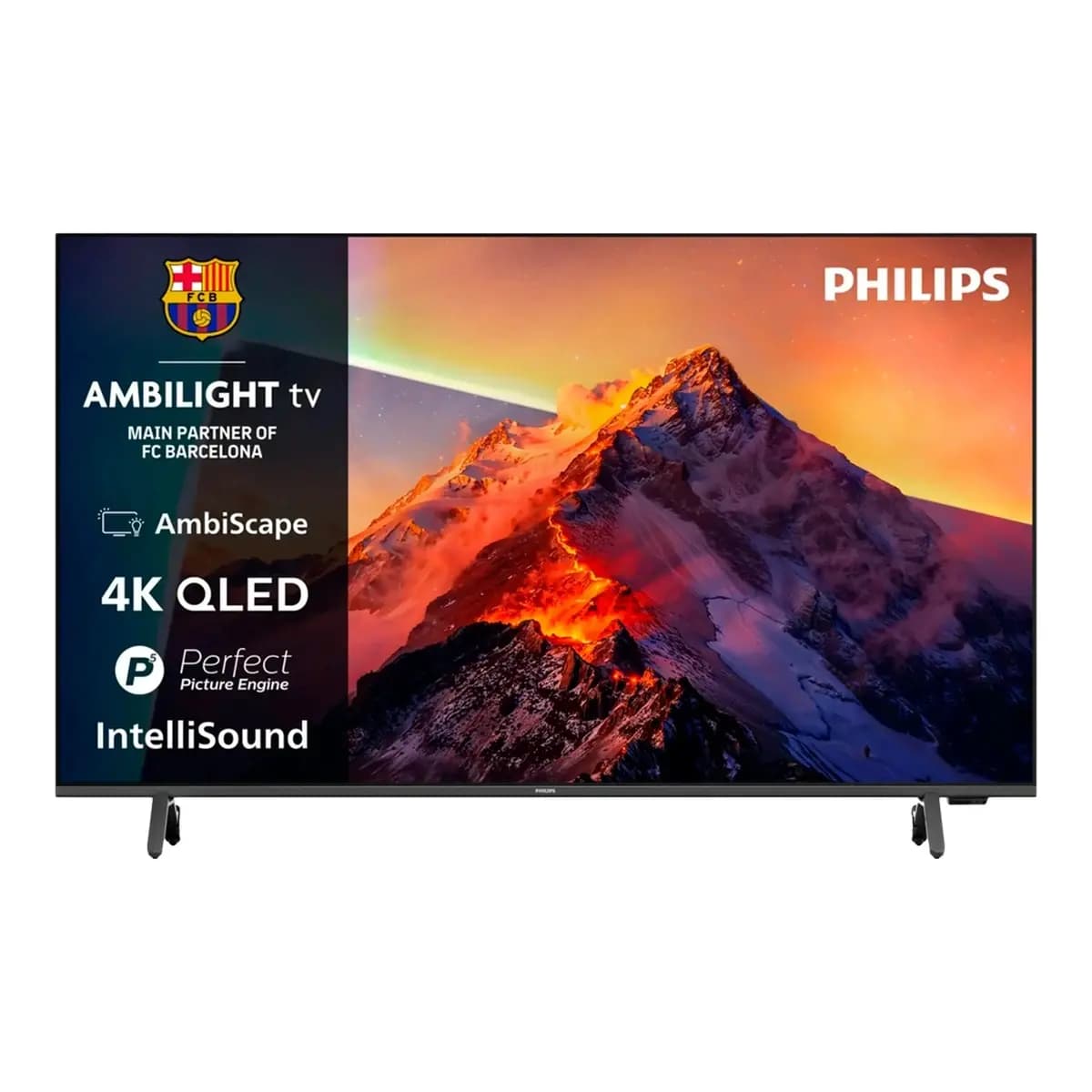 PHILIPS TV 75" 4K QLED 75PQS8611/12, Smart TV, Titan OS, Ambilight, P5, Dolby Atmos