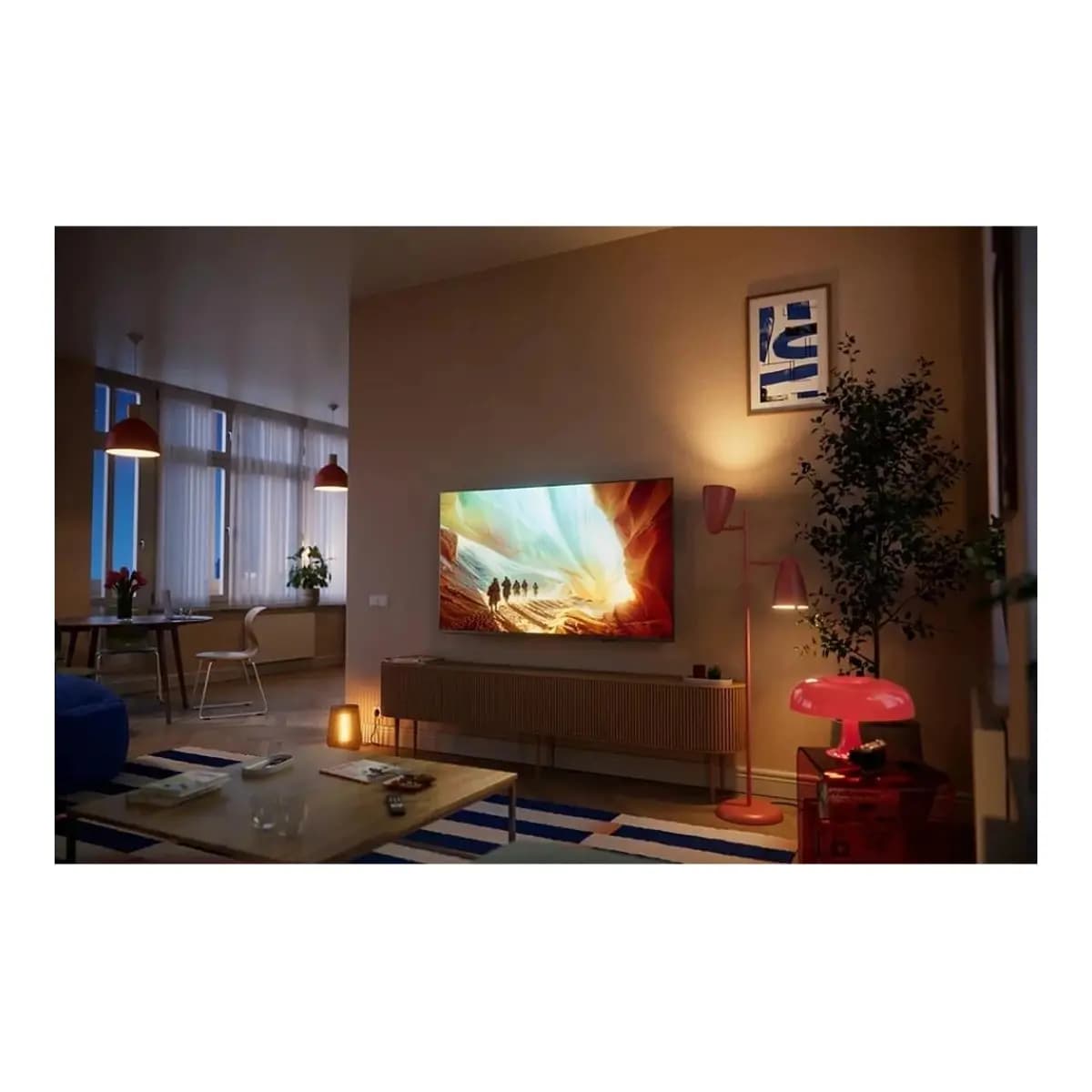 PHILIPS TV 75" 4K QLED 75PQS7801, Smart TV, Titan OS, HDR10+, Pixel Precise Ultra HD, Dolby Atmos, DTS:X