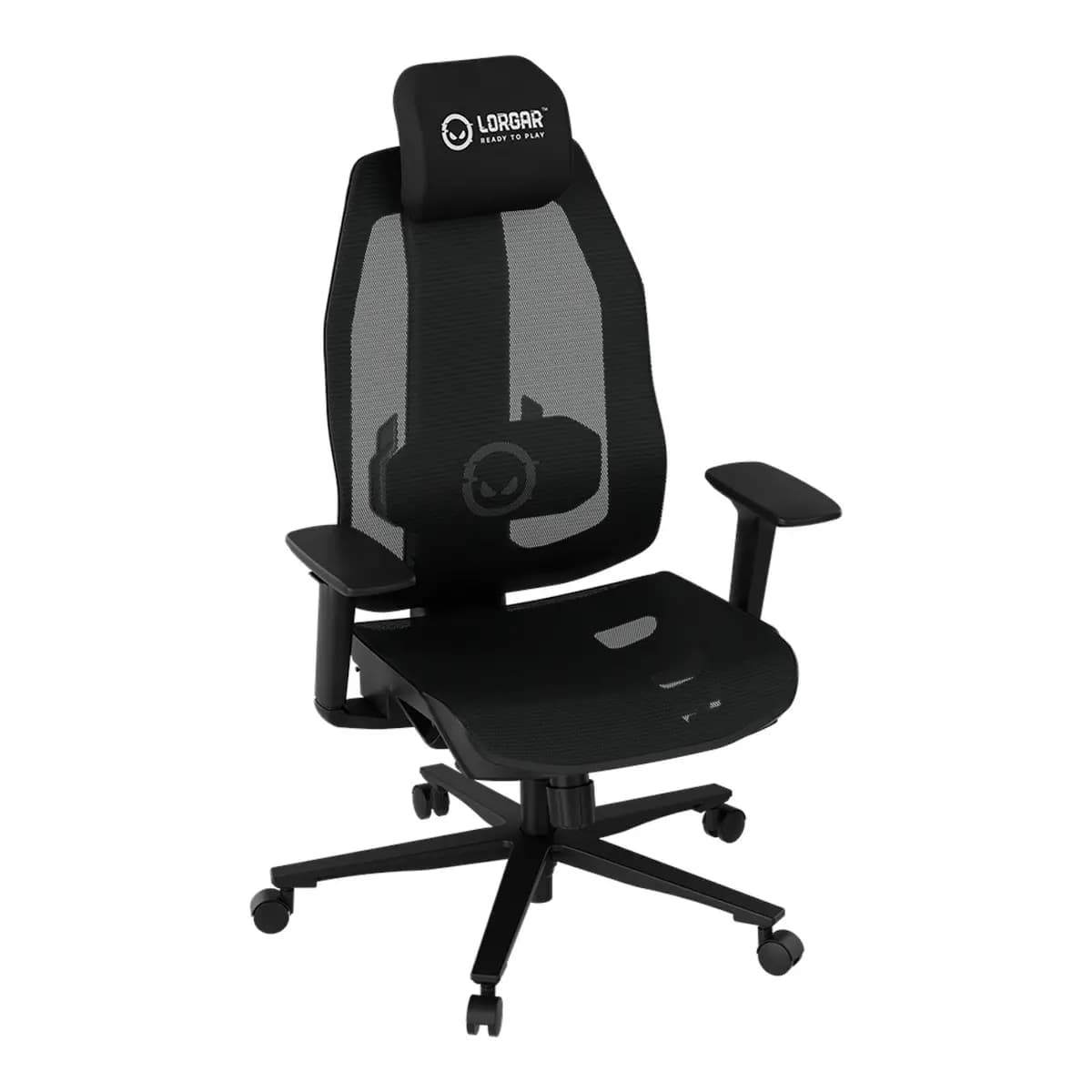 LORGAR Gaming stolica CHP51 Mesh Pro, višestruko podesiva, crno-bijela