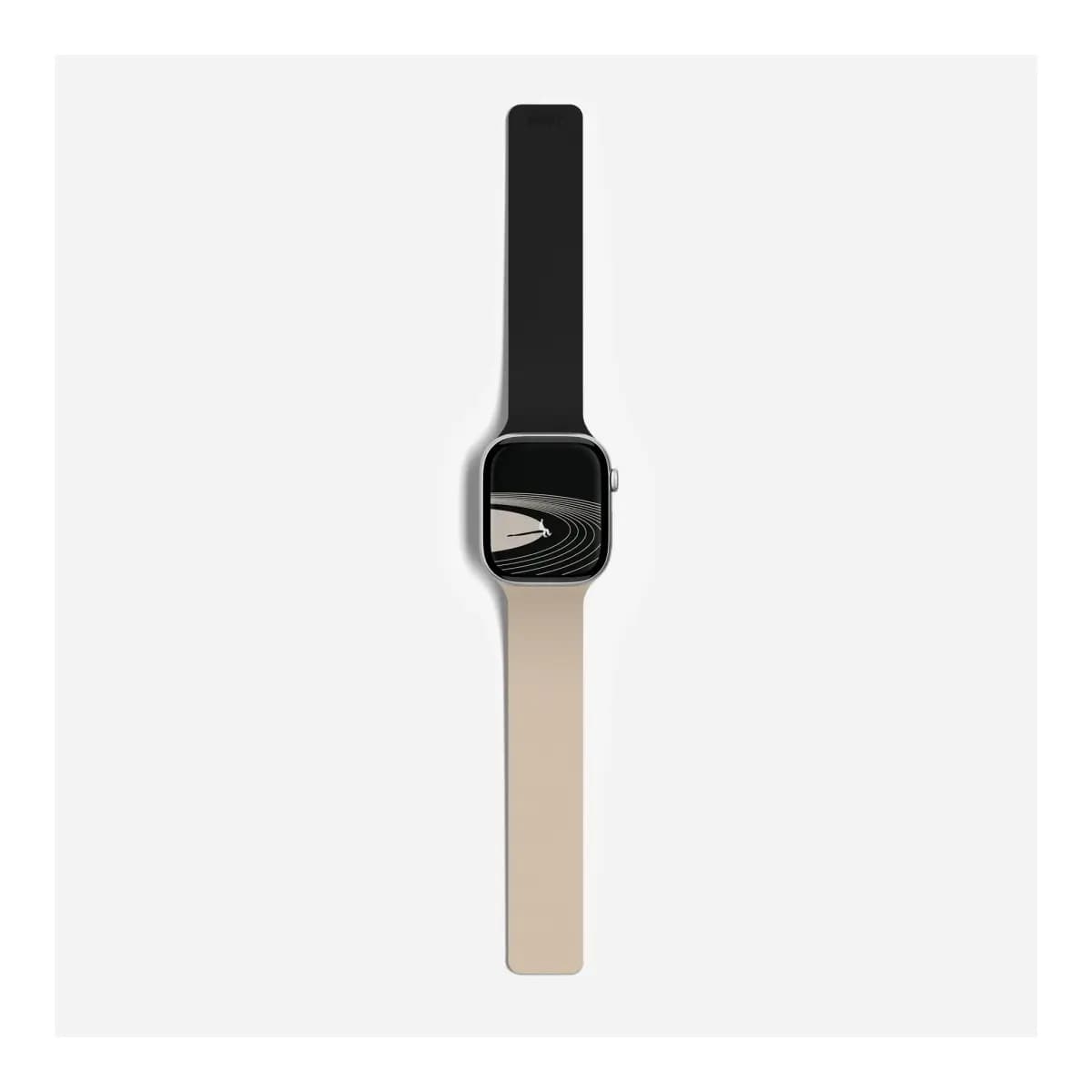 MOFT Narukvica za Apple Watch Snap Duo Band, 46 mm, Jet Black + Beach White