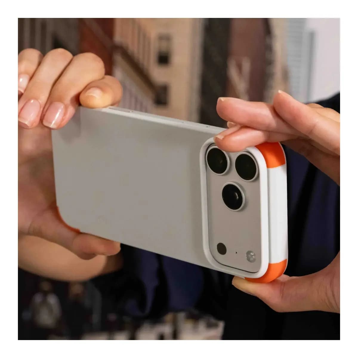 MOFT Color-blocking Snap Phone Case for iPhone 18 Pro Max - Misty Cove + Sunrise