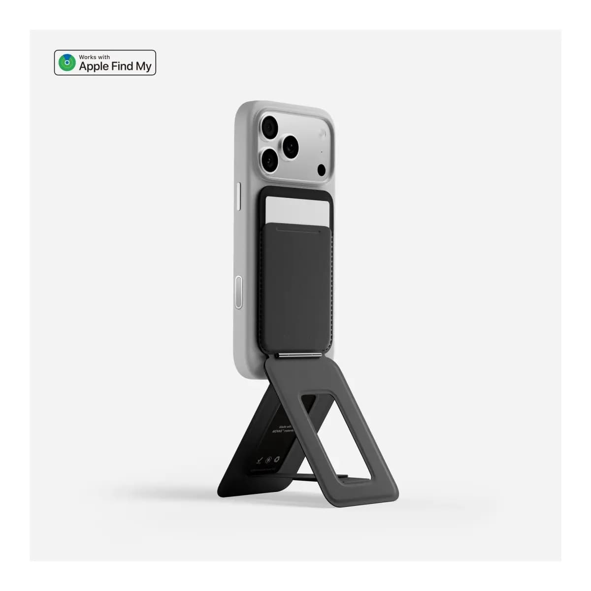MOFT Trackable Tripod Wallet AERA (3 cards) - Jet Black