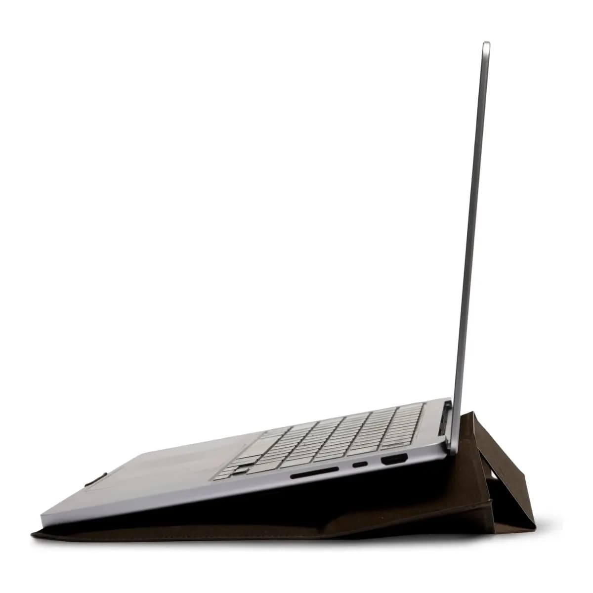 MOFT Laptop Carry Sleeve with Stand & Smart Storage for 14-inch Laptop for Work - Coffee