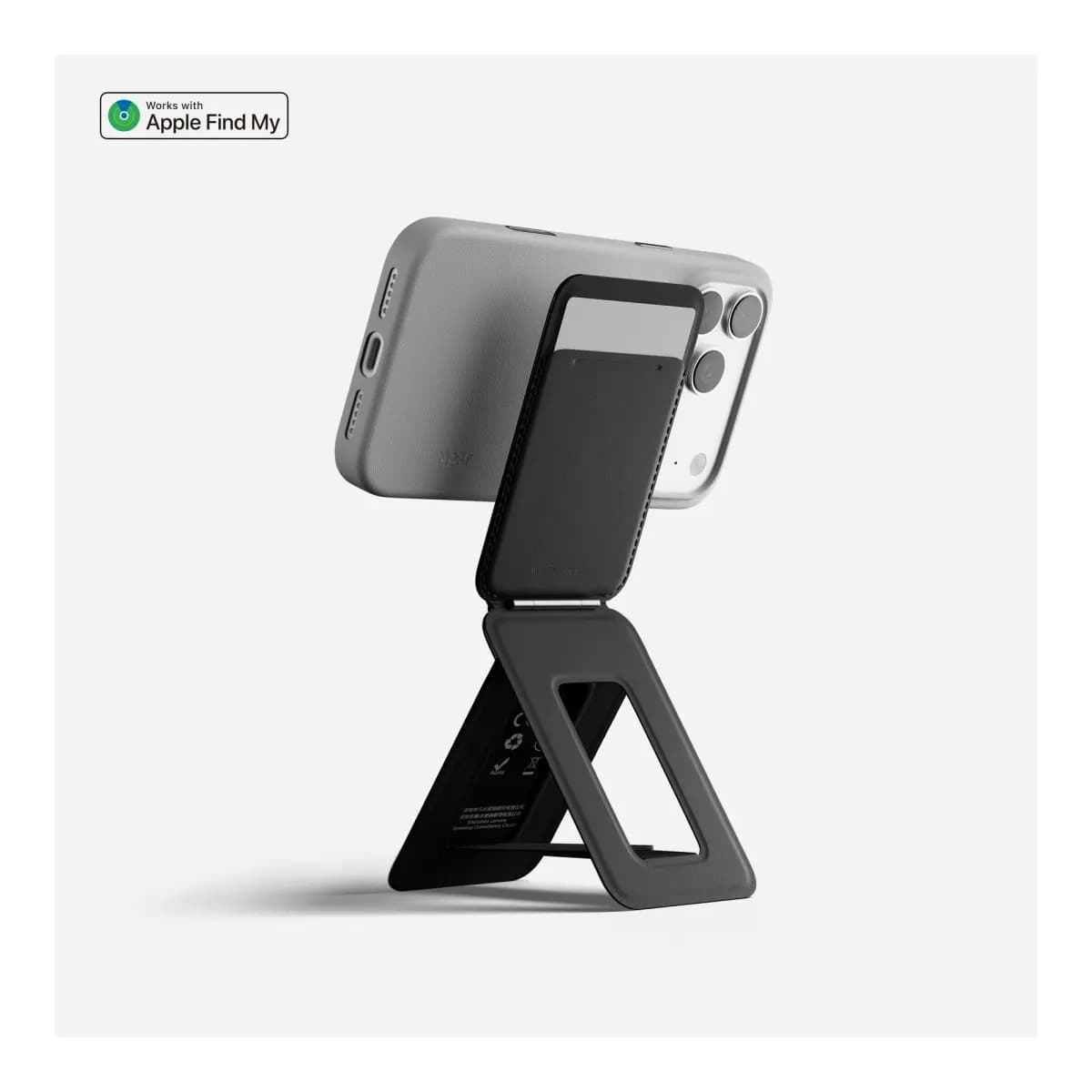 MOFT Trackable Tripod Wallet AERA (3 cards) - Jet Black