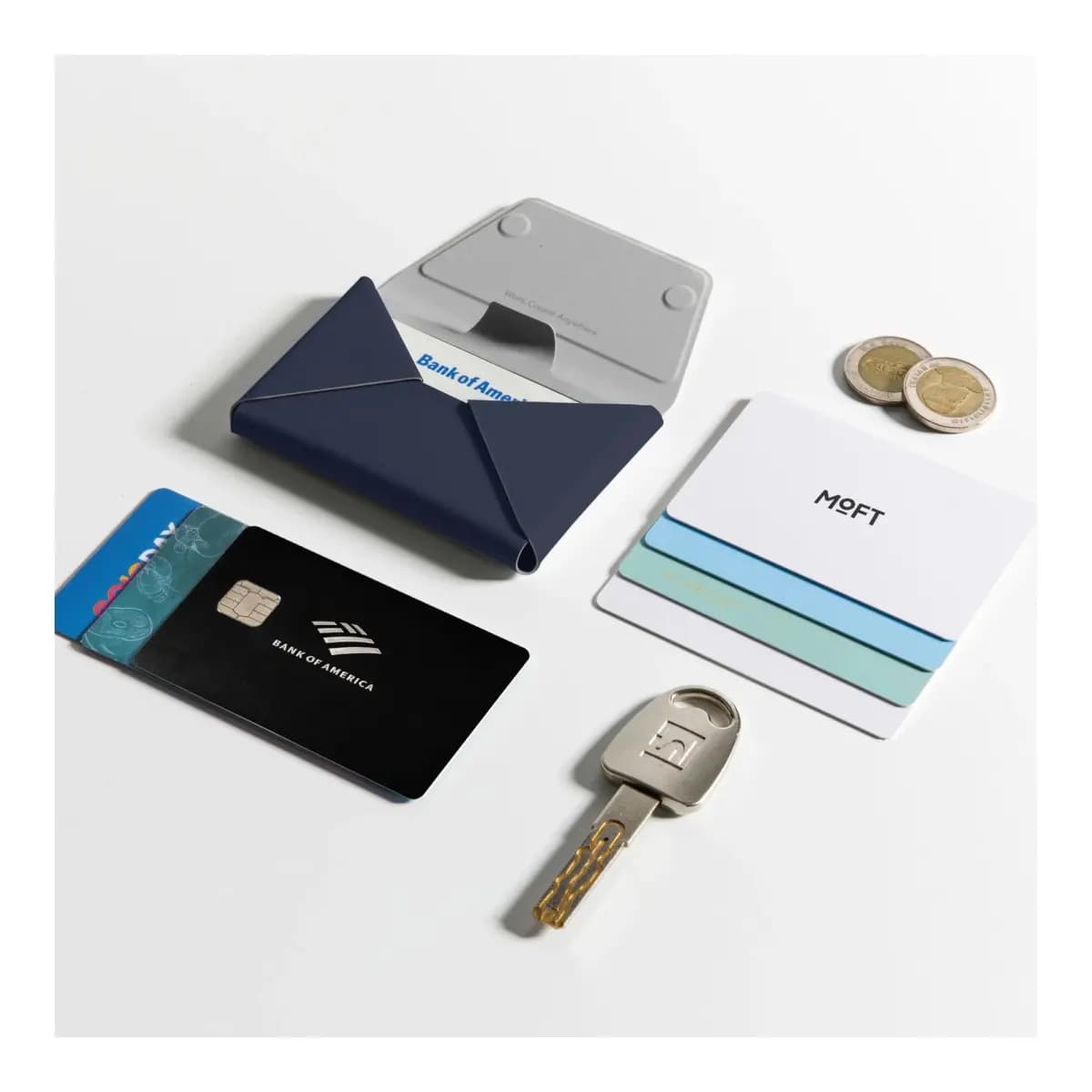 MOFT MagSafe Wallet (8 cards), RFID Blocking - Navy Blue