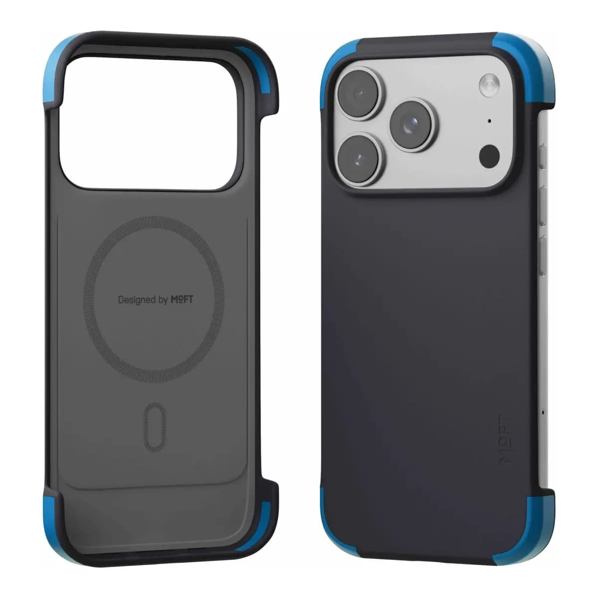 MOFT Color-blocking Snap Phone Case for iPhone 18 Pro Max - Navy Blue + Faded Jeans