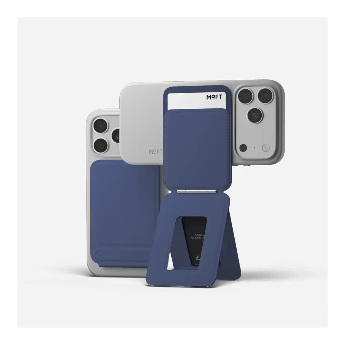 MOFT Snap Phone Tripod Wallet AERA (3 cards) - Navy Blue