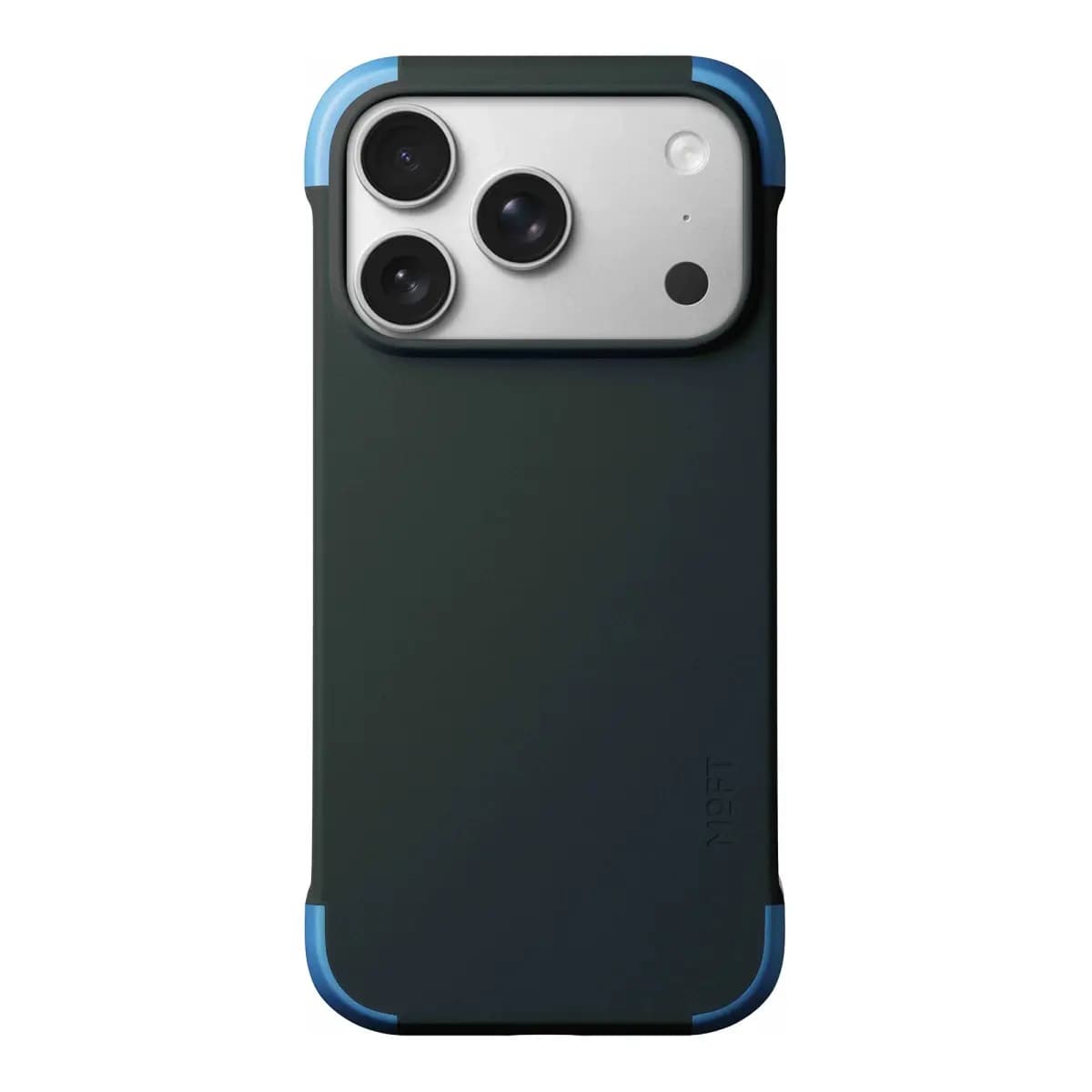 MOFT Color-blocking Snap Phone Case for iPhone 18 Pro - Navy Blue + Faded Jeans