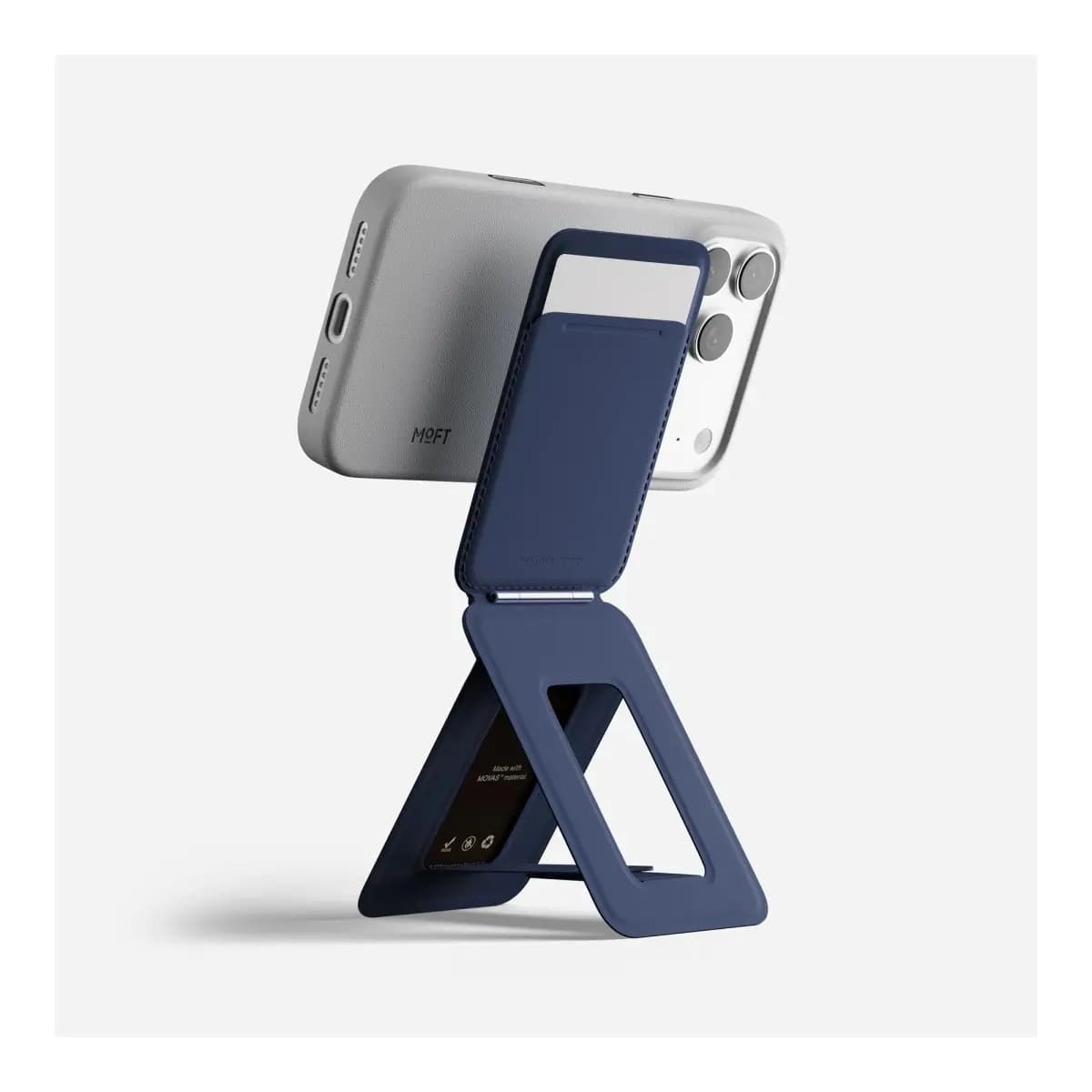 MOFT Snap Phone Tripod Wallet AERA (3 cards) - Navy Blue