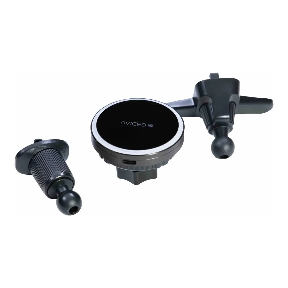 DVICED Auto punjač Magnetic Qi2 Wireless Car Charger, Qi2, bežično punjenje, ventilator za hlađenje, crni