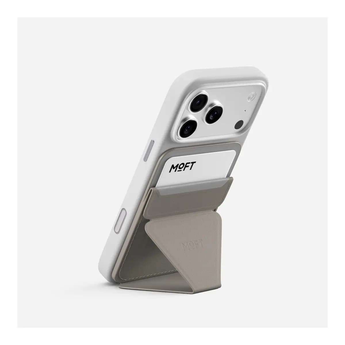 MOFT Držač za mobitel i novčanik Snap-on AERA, za 3 kartice, Taupe