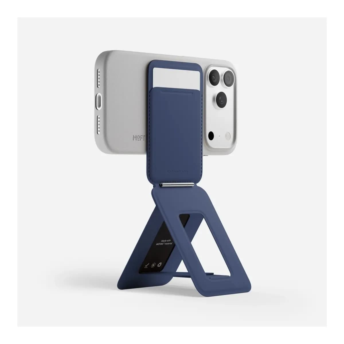 MOFT Snap Phone Tripod Wallet AERA (3 cards) - Navy Blue