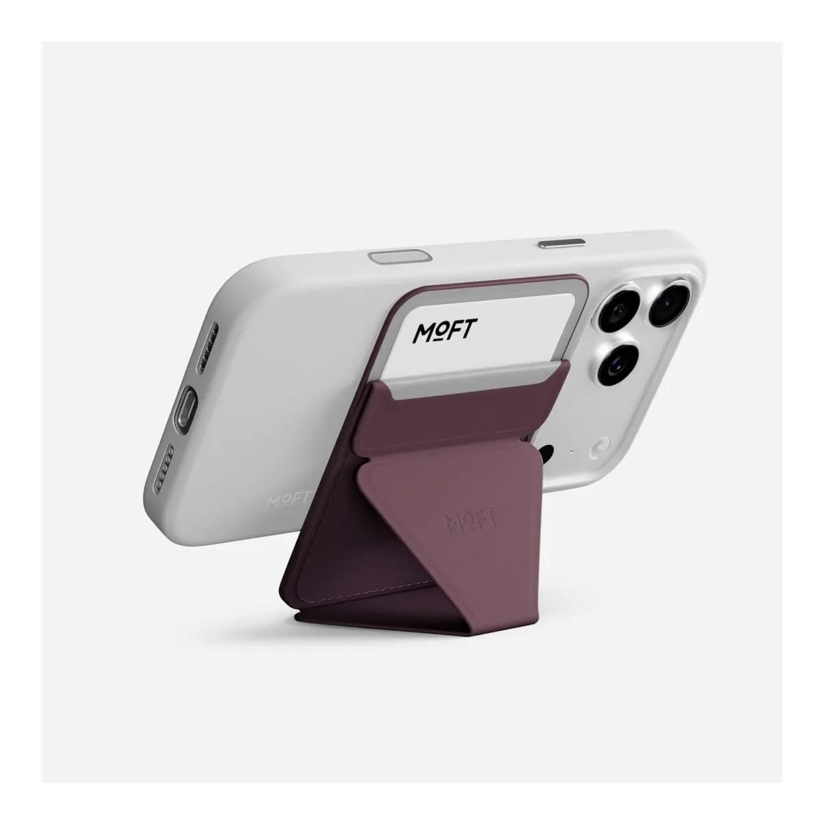 MOFT Trackable Wallet Stand (2 cards) - Cheery Lacquer