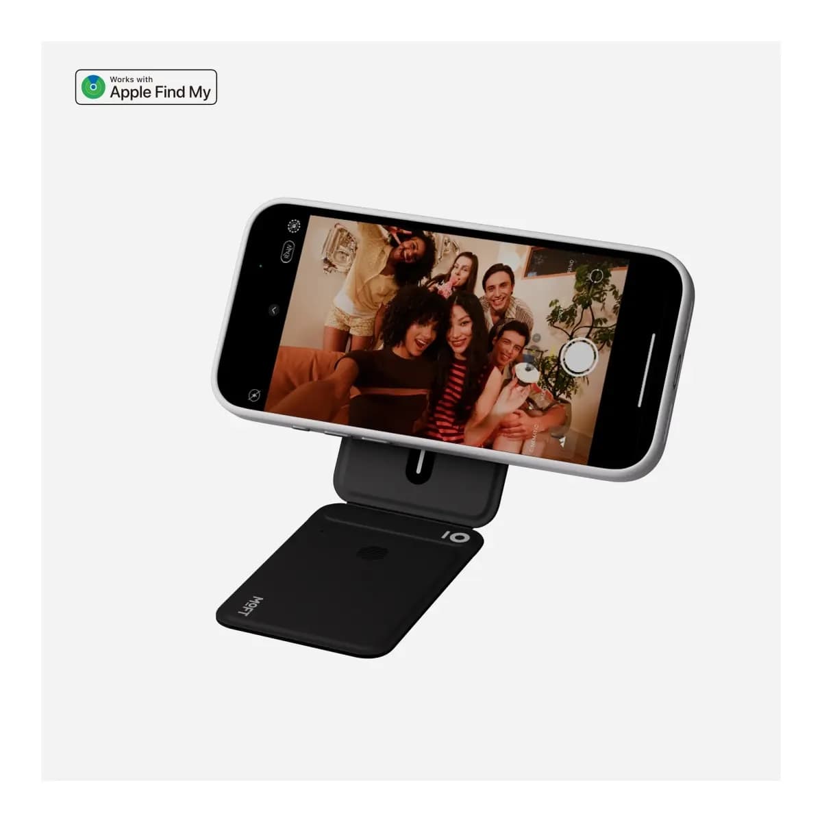 MOFT Trackable Tripod Wallet AERA (3 cards) - Jet Black