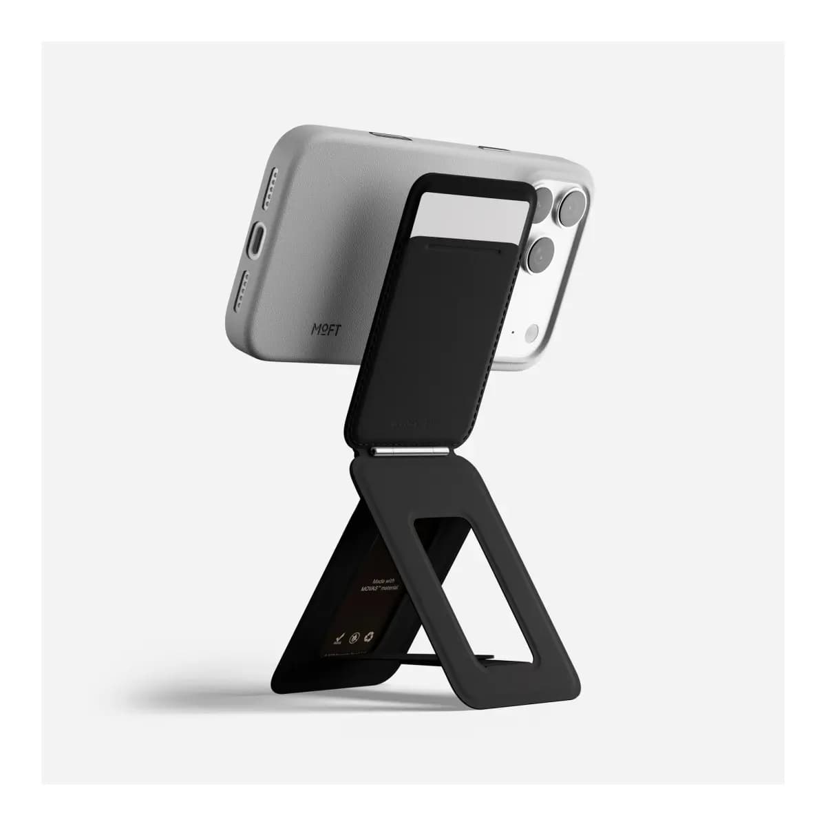 MOFT Snap Phone Tripod Wallet AERA (3 cards) - Jet Black