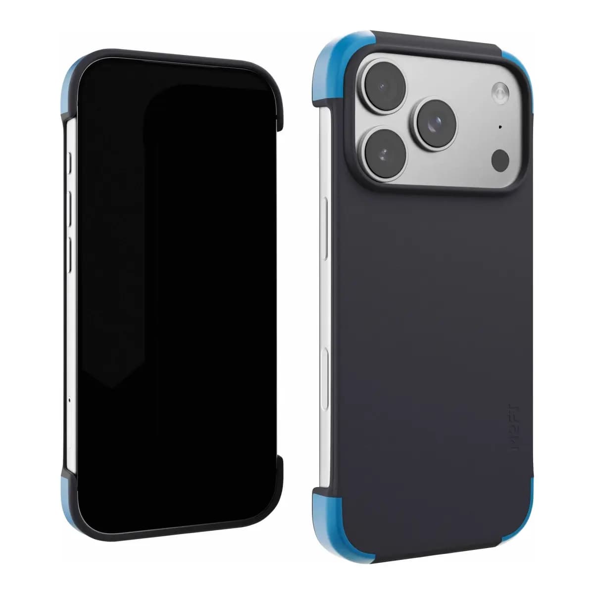 MOFT Color-blocking Snap Phone Case for iPhone 18 Pro - Navy Blue + Faded Jeans