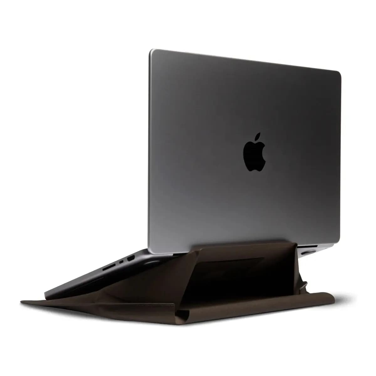 MOFT Laptop Carry Sleeve with Stand & Smart Storage for 14-inch Laptop for Work - Coffee