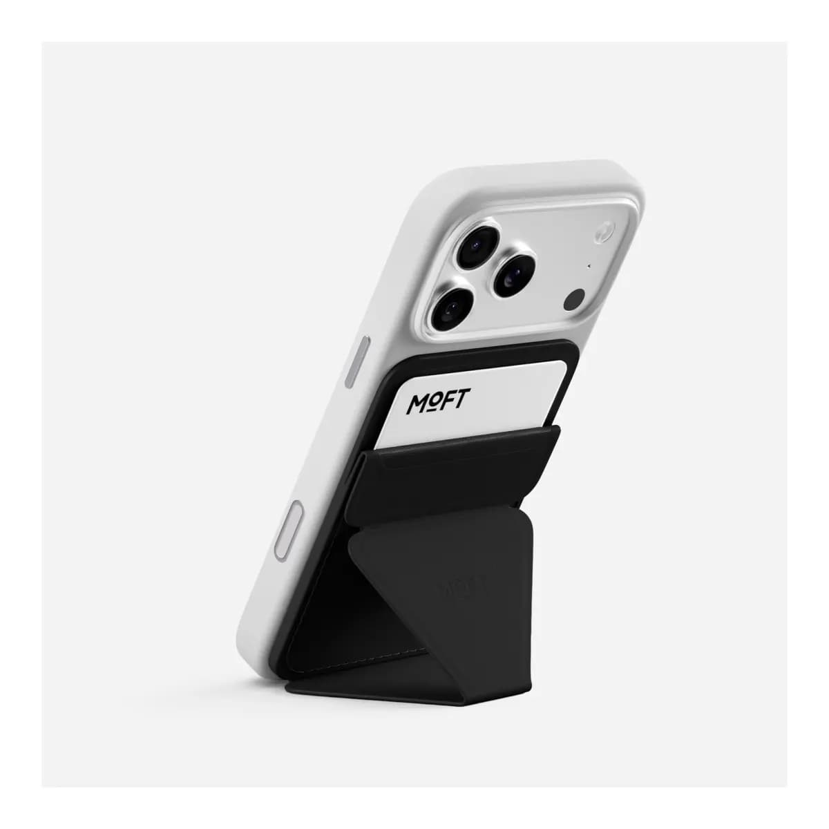 MOFT Stalak za telefon i novčanik Snap-on AERA, za 3 kartice, Jet Black
