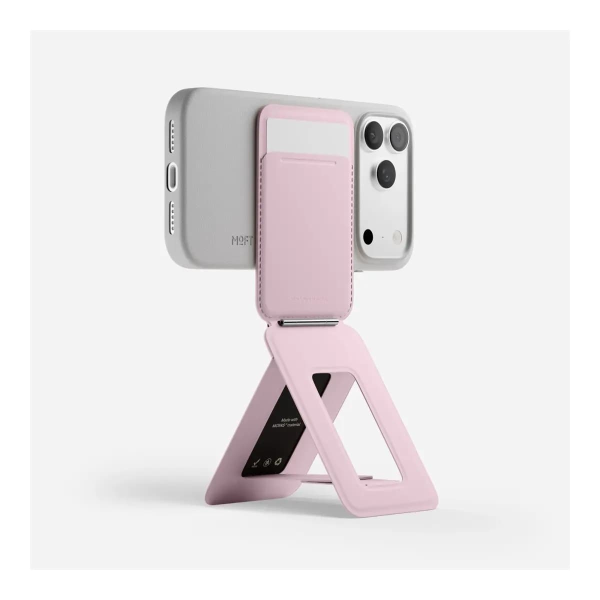 MOFT Novčanik za telefon Snap Phone Tripod Wallet AERA, stalak za telefon, za 3 kartice, Blush