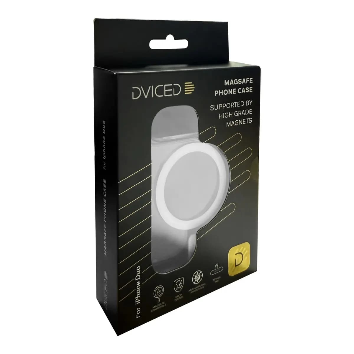 Dviced Magsafe clear case for iPhone Duo - White