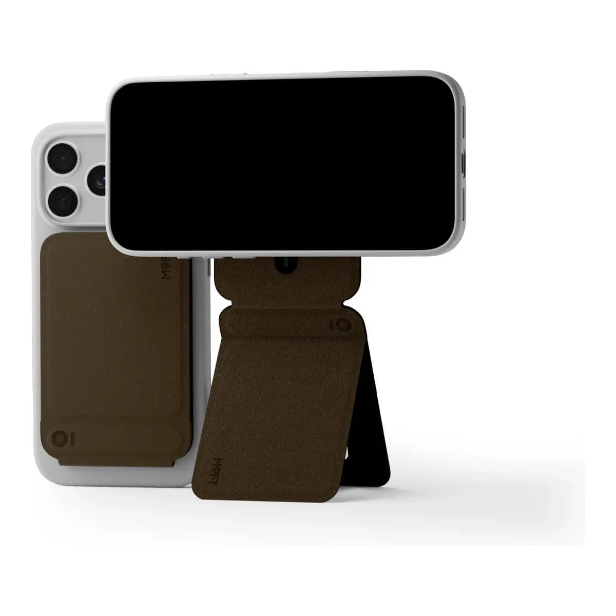 MOFT Snap Invisible Bio-Leather Phone Tripod - Coffee