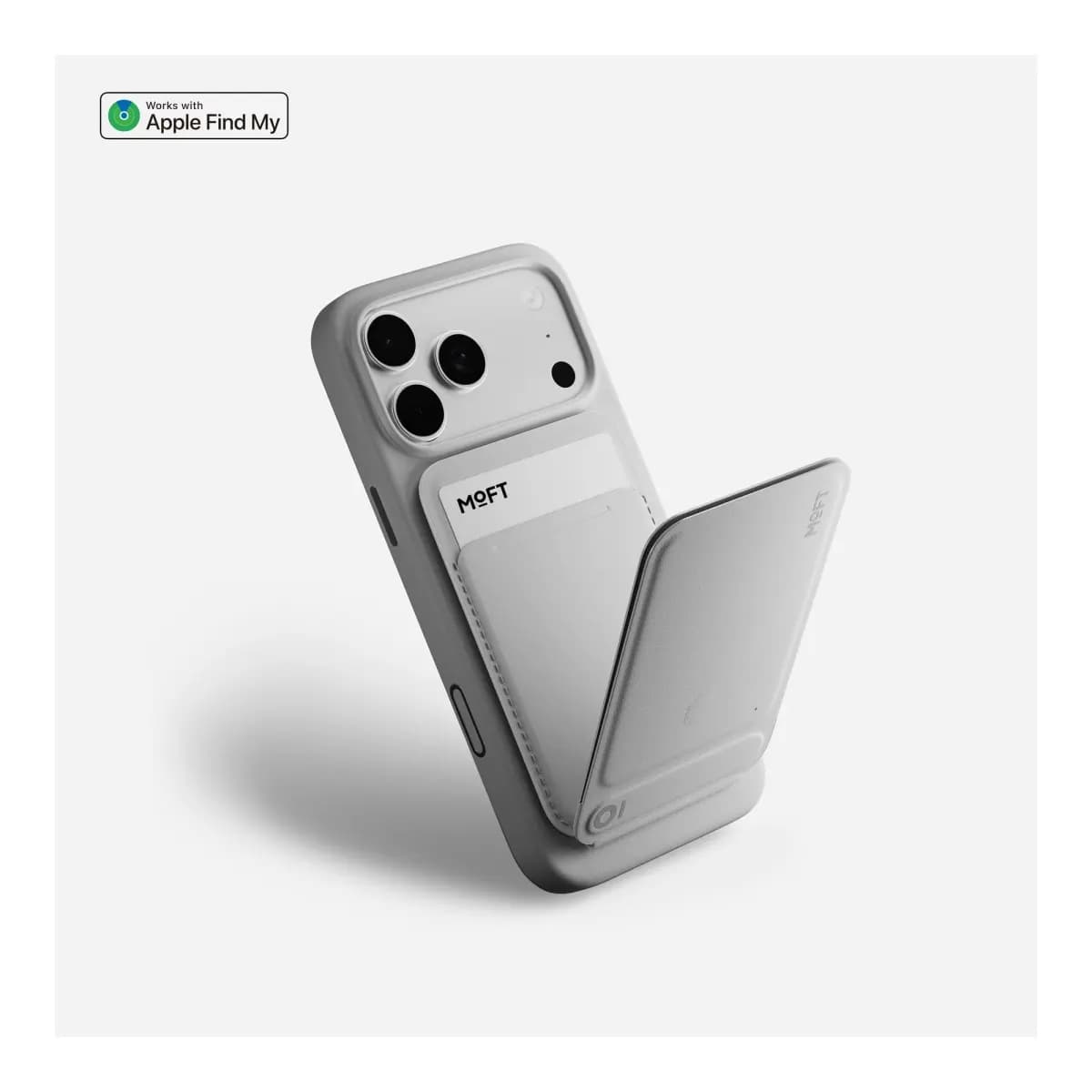 MOFT Trackable Tripod Wallet AERA (3 cards) - Misty Cove