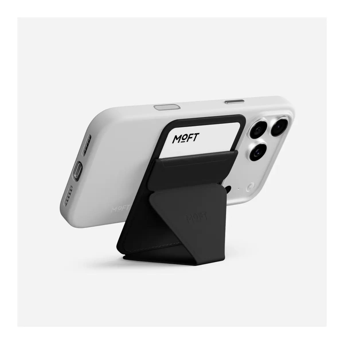 MOFT Stalak za telefon i novčanik Snap-on AERA, za 3 kartice, Jet Black