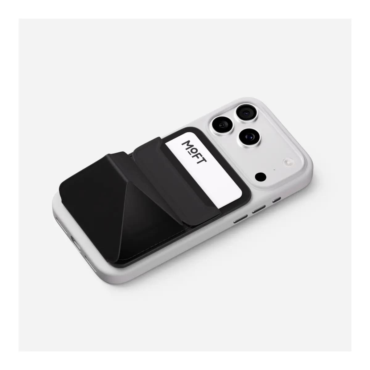 MOFT Stalak za telefon i novčanik Snap-on AERA, za 3 kartice, Jet Black