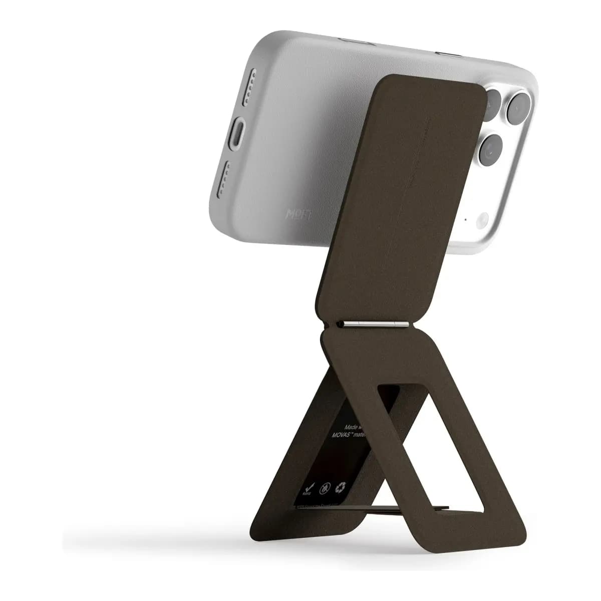 MOFT Snap Invisible Bio-Leather Phone Tripod - Coffee