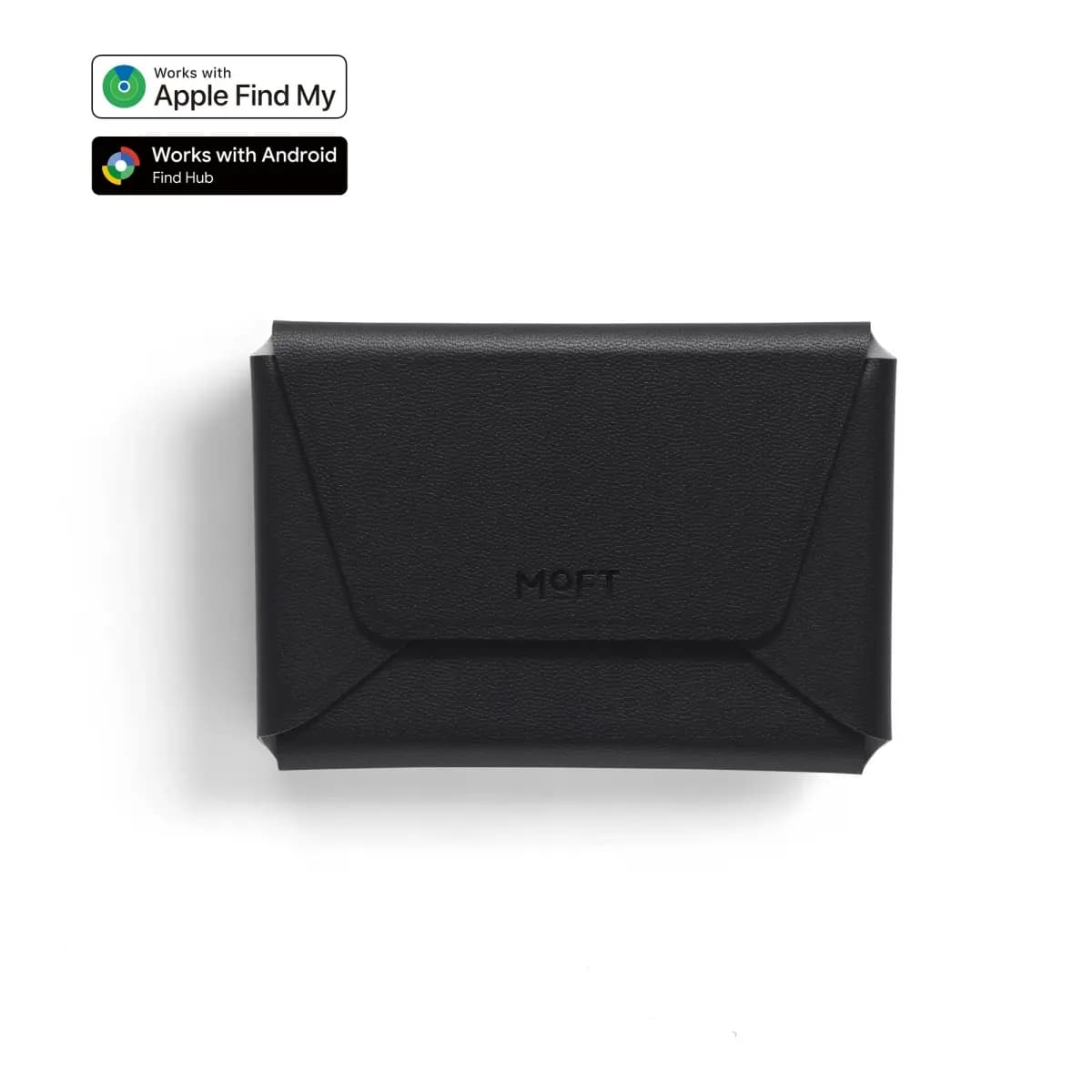 MOFT Trackable Field Wallet (8 cards) & Stand - Jet Black
