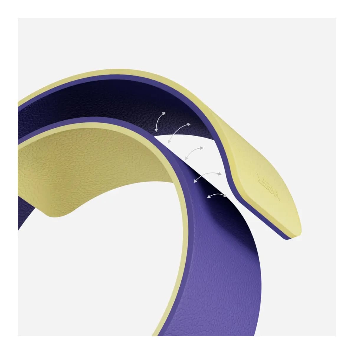 MOFT Snap Duo Band for Apple Watch 46mm - Panna Cotta + Purple