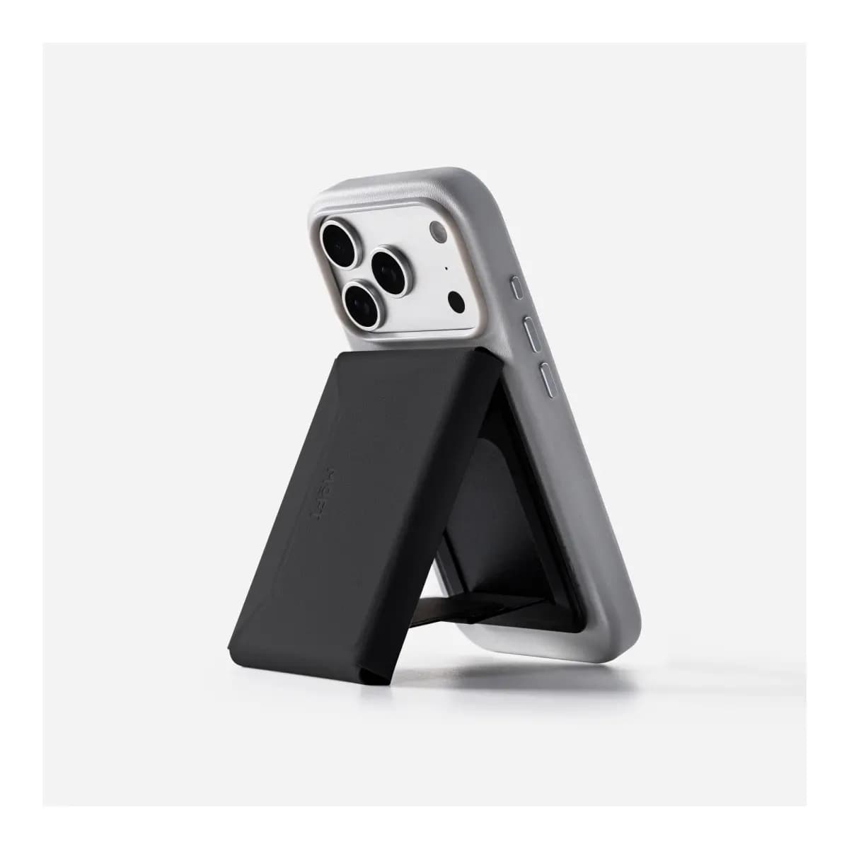 MOFT Trackable Field Wallet (8 cards) & Stand - Jet Black
