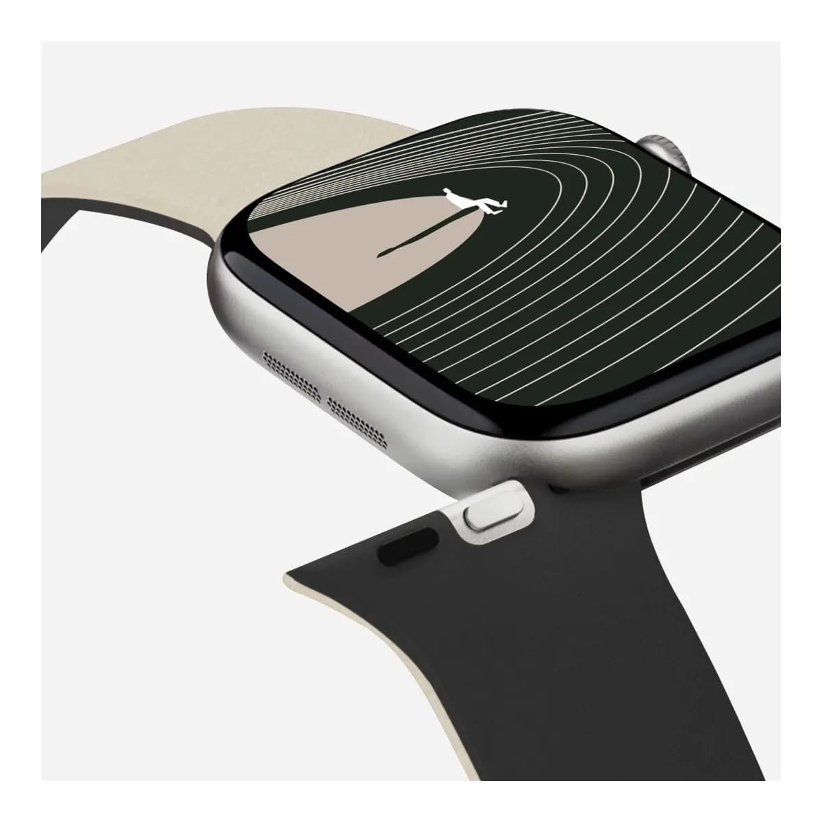 MOFT Narukvica za Apple Watch Snap Duo Band, 42mm, Jet Black + Beach White