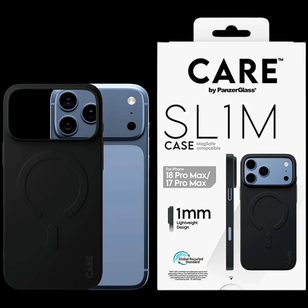 PANZERGLASS Maska SL1M za iPhone 18 Pro Max, crna, MagSafe