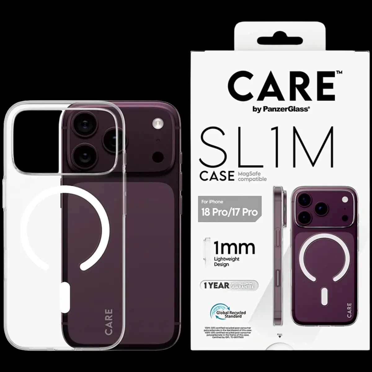 PANZERGLASS Maska SL1M za iPhone 18 Pro, prozirna, MagSafe