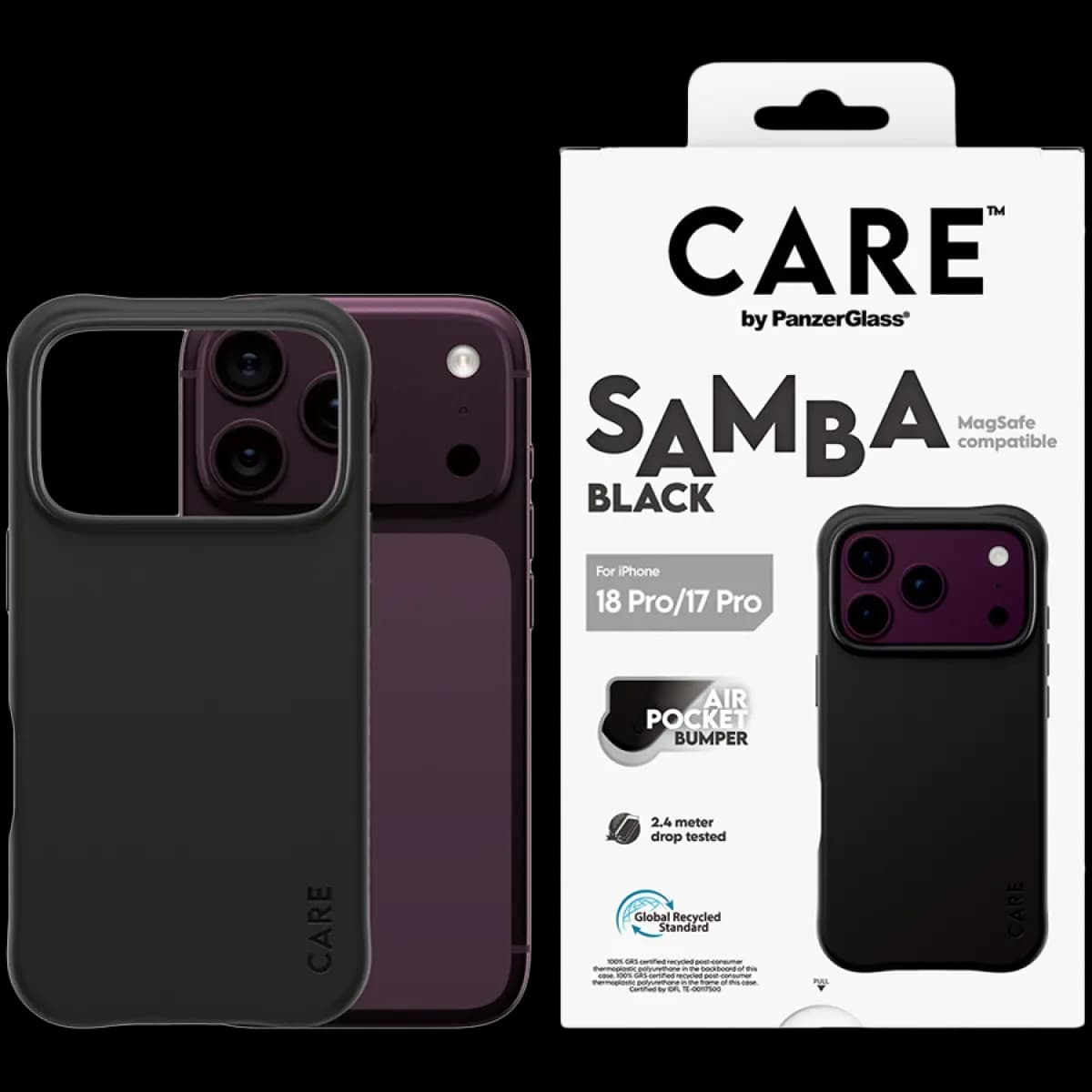 PANZERGLASS Maska Samba Case, crna, MagSafe, za iPhone 18 Pro