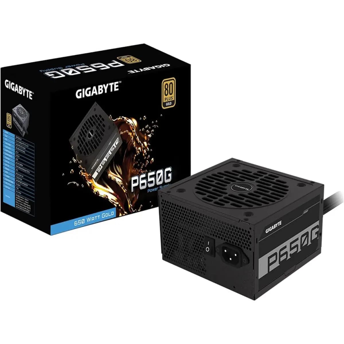 Gigabyte PSU P650W PCIe 5.1 80+ Gold, ATX 3.1, silent fan 650w