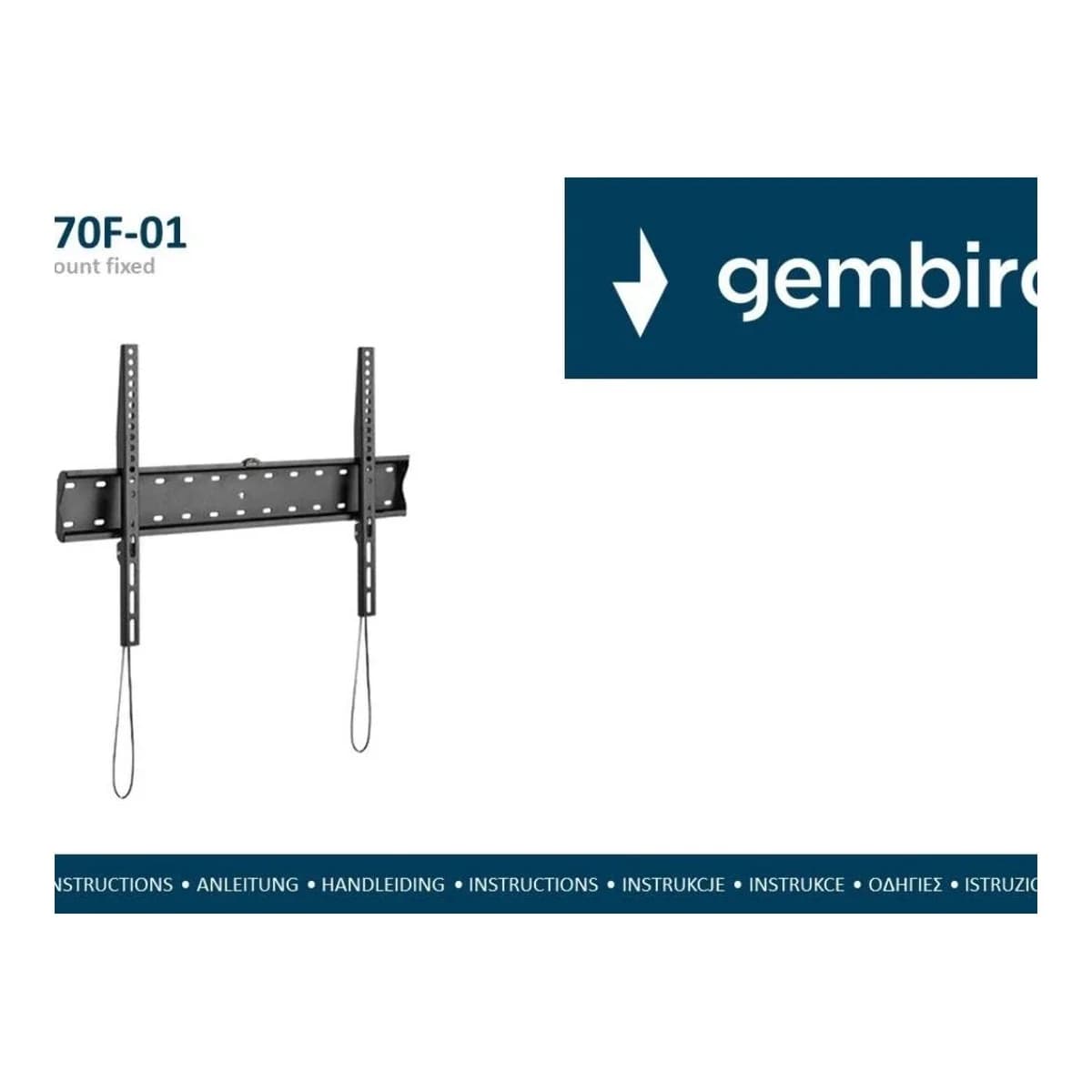 Zidni nosač GEMBIRD WM-70F-01 fiksni, 37”-70”