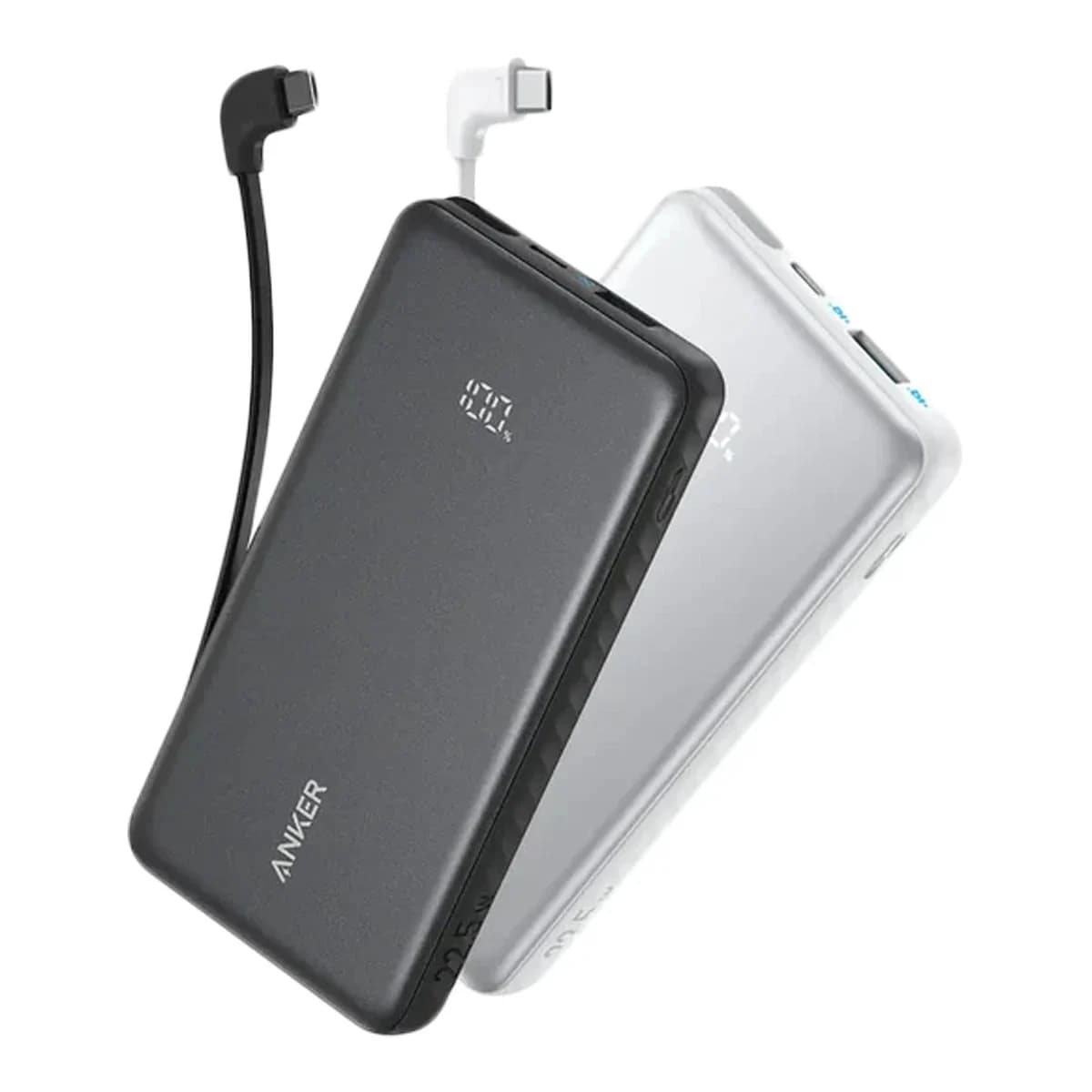 ANKER Power Bank Zolo 10K, 22.5W, Integrisani USB-C kabal, Crni, 10000mAh
