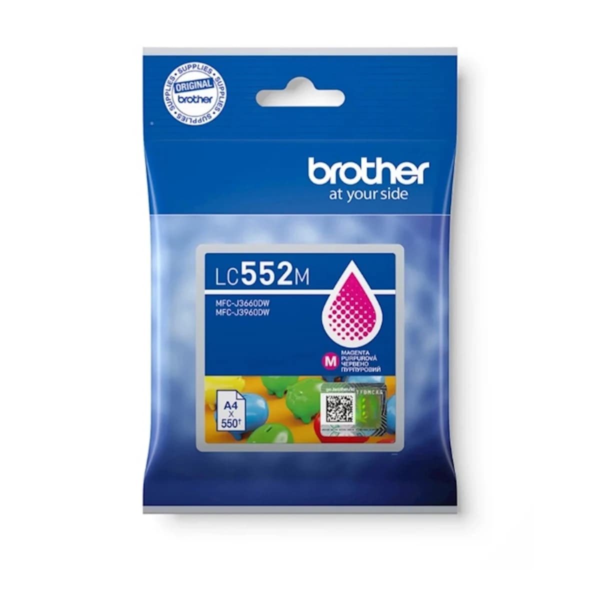 BROTHER Tinta LC552M, Magenta, Original, Visoki kapacitet 5.000 stranica