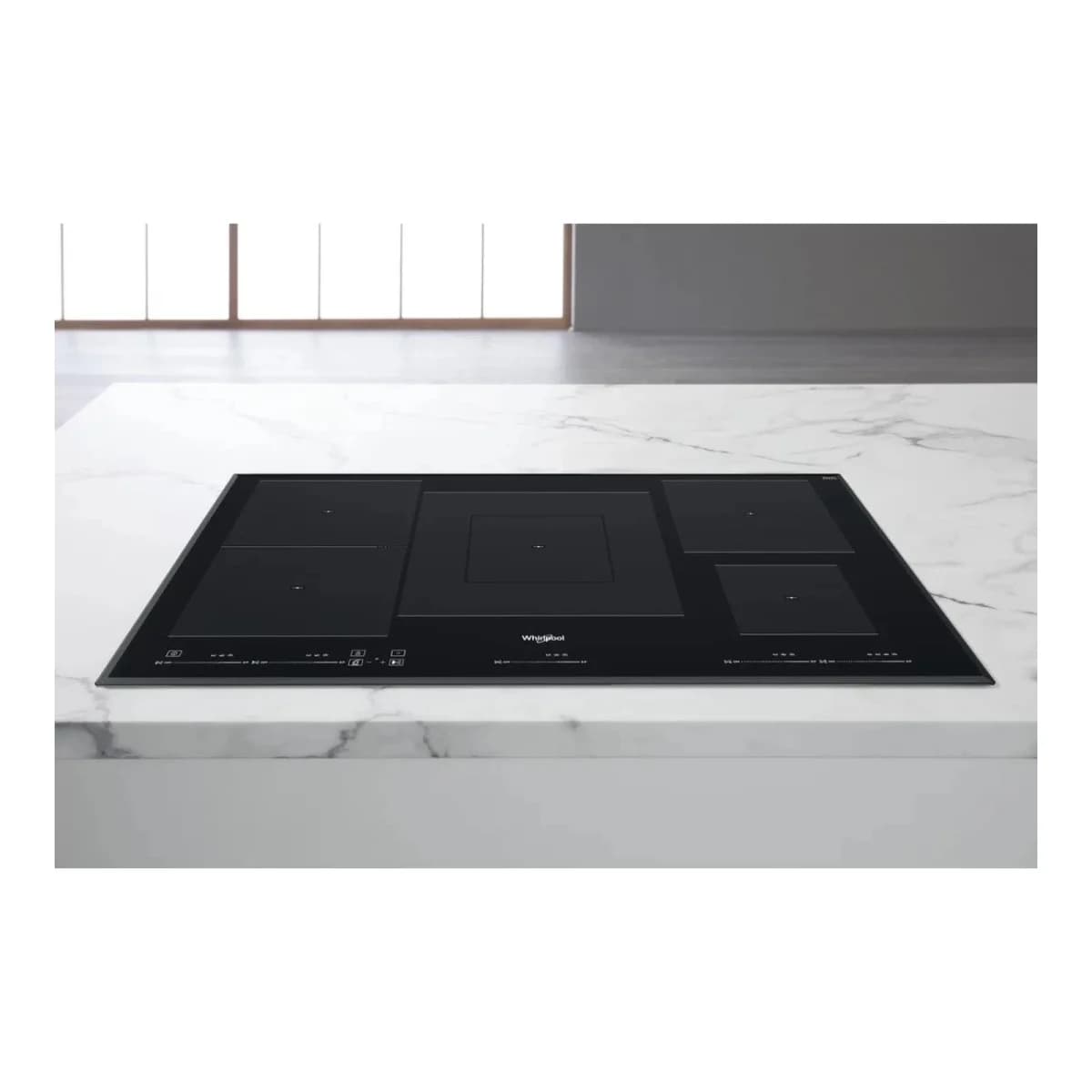 WHIRLPOOL Indukcijska ploča WT1090BA, Širina 90 cm, Crna, 5 zona, Touch Control