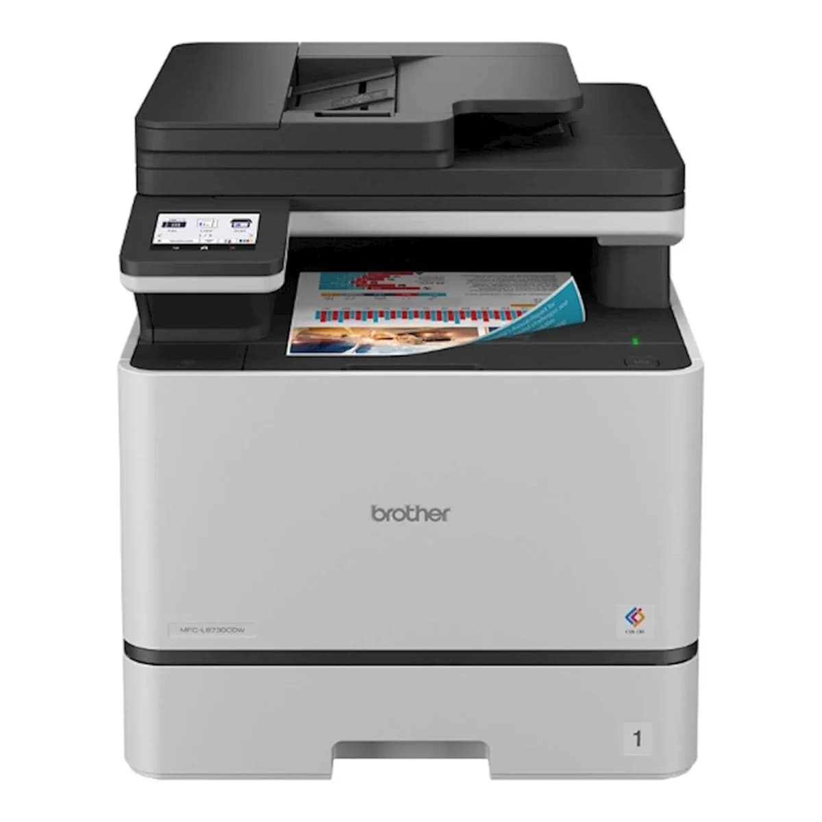 BROTHER Laserski MFP Printer MFC-L8730CDW, Print/Scan/Copy/Fax, WiFi/USB/Ethernet/NFC, Boja, Duplex